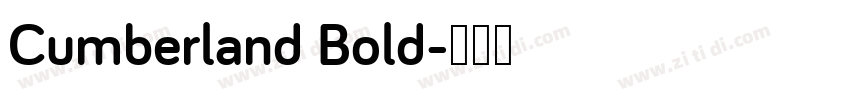 Cumberland Bold字体转换